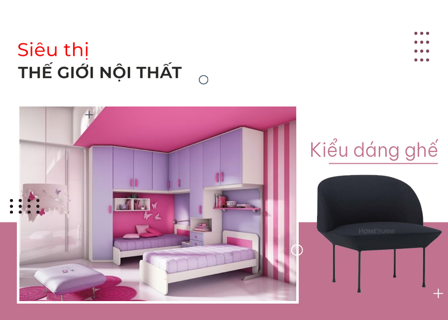 Nội thất phòng ngủ cho bé gái