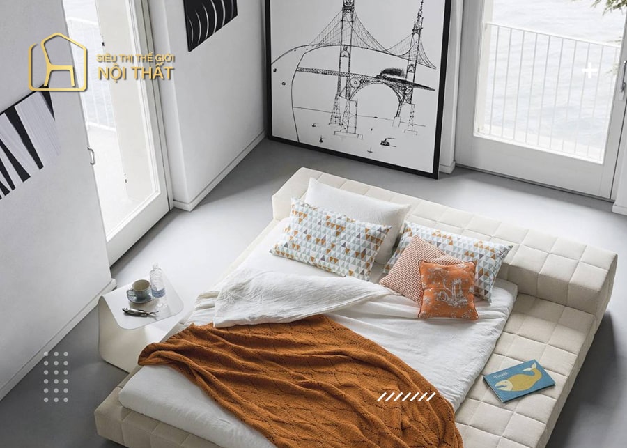 Hạn chế hoạ tiết là xu hướng trong thiết kế nội thất phòng ngủ hiện đại