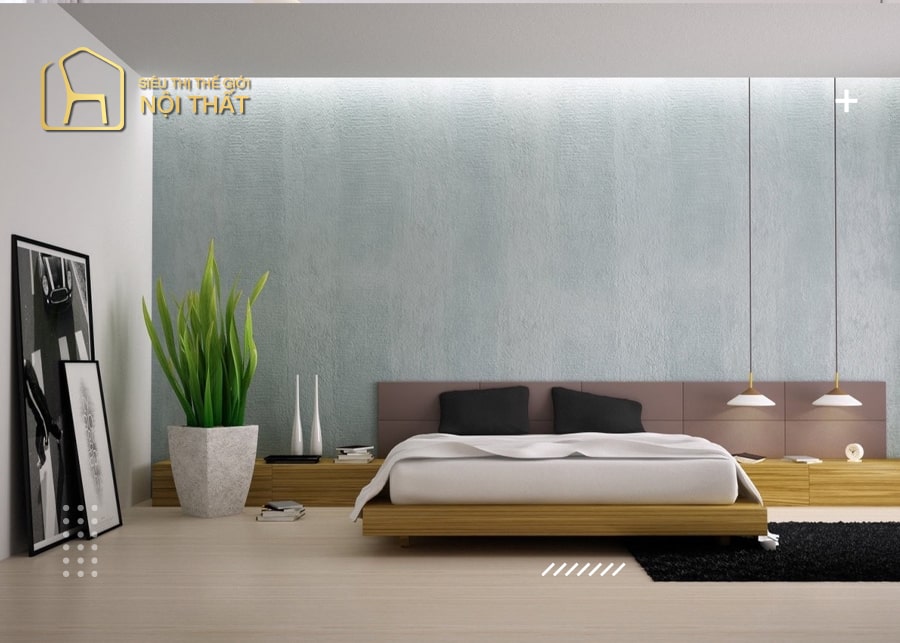Thiết kế phòng ngủ phong cách tối giản với rất ít món nội thất thừa