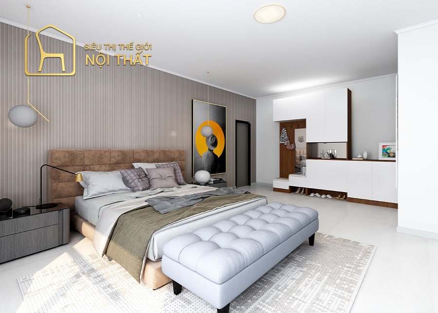 Thiết kế nội thất phòng ngủ có diện tích từ 30m2 – 40m2