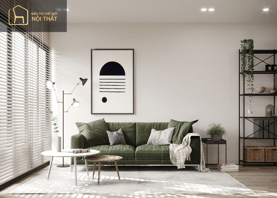 Phong cách Scandinavian có đặc trưng bởi màu sắc trung tính và chất liệu mềm mại 