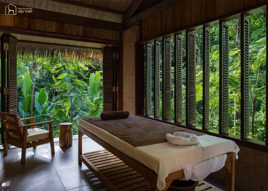 Thiết kế nội thất Spa bên cạnh thiên nhiên tốt cho sức khỏe