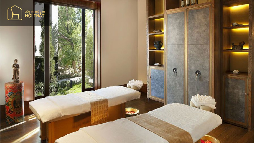 Phòng tắm như spa với đầy đủ tiện nghi