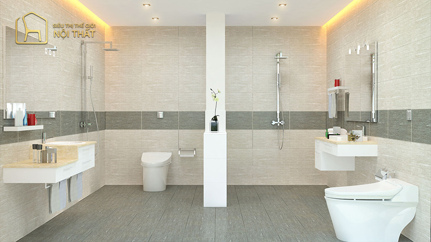Gạch của thương hiệu Viglacera có chất lượng tốt và hoa văn tinh tế, sinh động