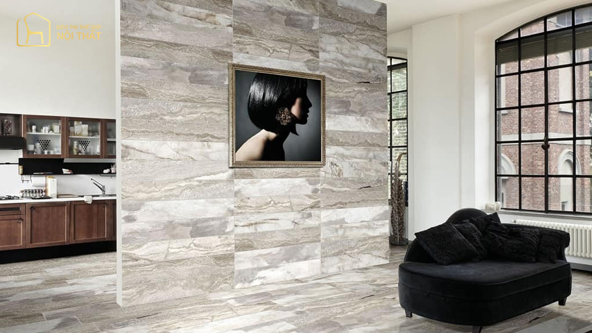Nếu bạn yêu thích vẻ đẹp mộc mạc tự nhiên thì gạch ốp chân tường vân gỗ sẽ làm bạn hài lòng