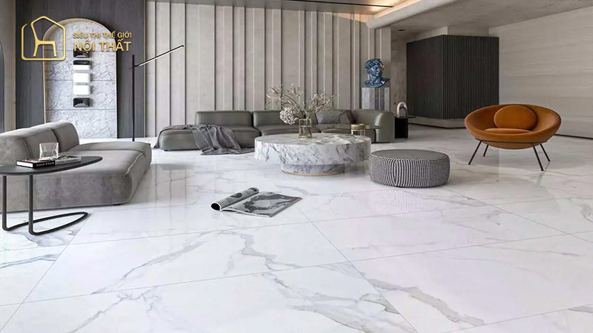 Mẫu gạch lát nền 60x60 Prime có độ bền cao, chịu lực tốt được nhiều người ưa chuộng
