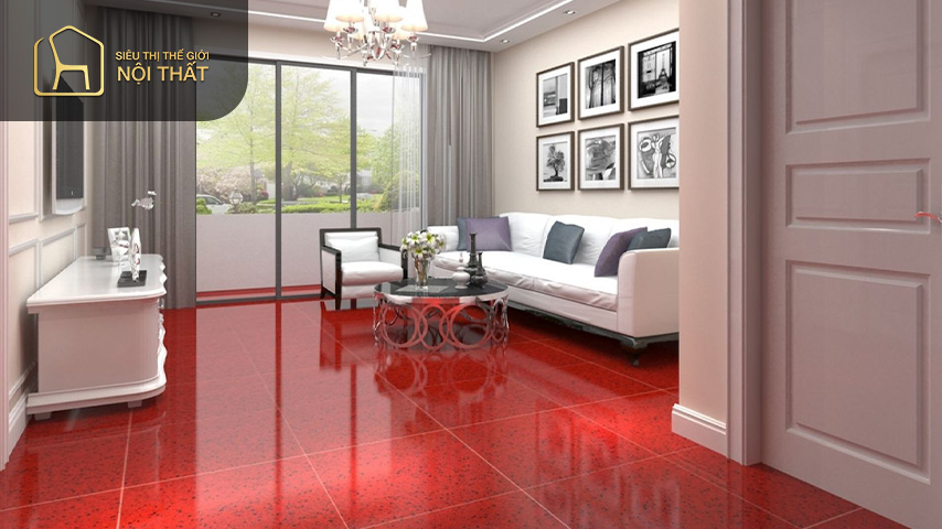 Màu đỏ thời thượng từ đá granite