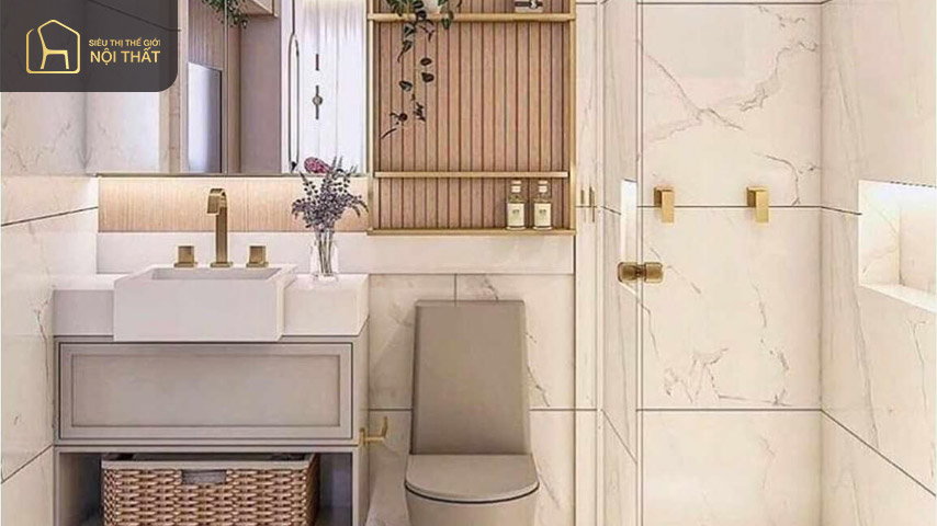 Mẫu phòng tắm nhỏ sang trọng