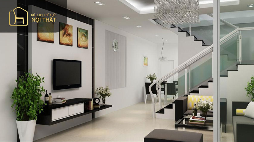 Cầu thang được xem là xương sống của ngôi nhà vì vậy cần chú ý đến kích thước sao cho hợp với phong thủy để đem đến may mắn