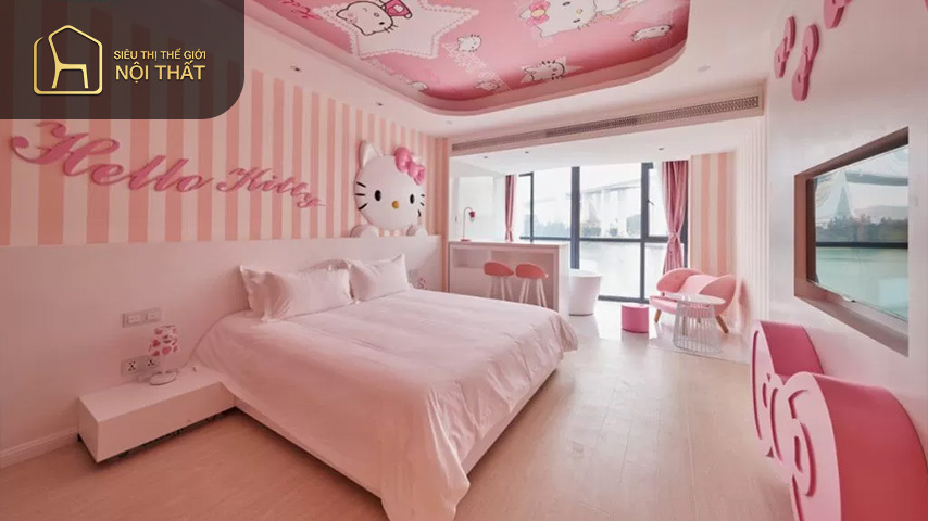 Thiết kế phòng ngủ cho 3 bé gái nếu có diện tích lớn thì ưu tiên giường đơn, còn phòng ngủ có diện tích nhỏ thì ưu tiên giường tầng