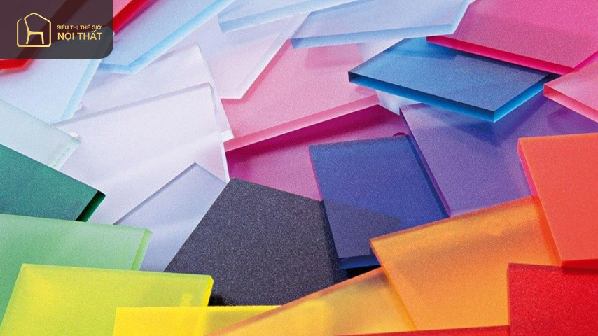 Acrylic hay còn gọi là Mica là một loại bề mặt sáng bóng và hiện đại