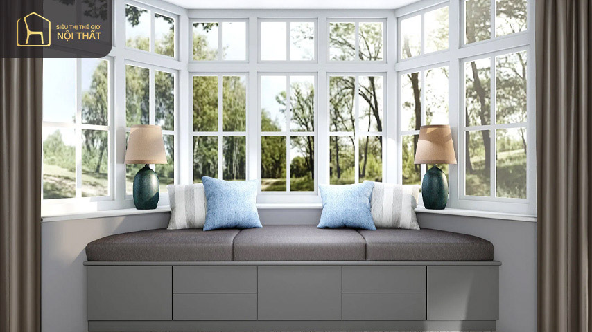 Thiết kế bay window giúp tăng không gian nội thất