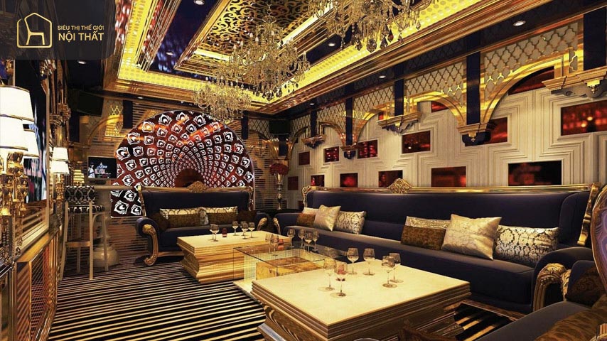 Phong cách thiết kế nội thất phòng karaoke là một trong những yếu tố hấp dẫn khách hàng
