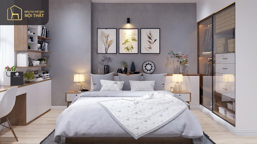 Thiết kế phòng ngủ master ấn tượng