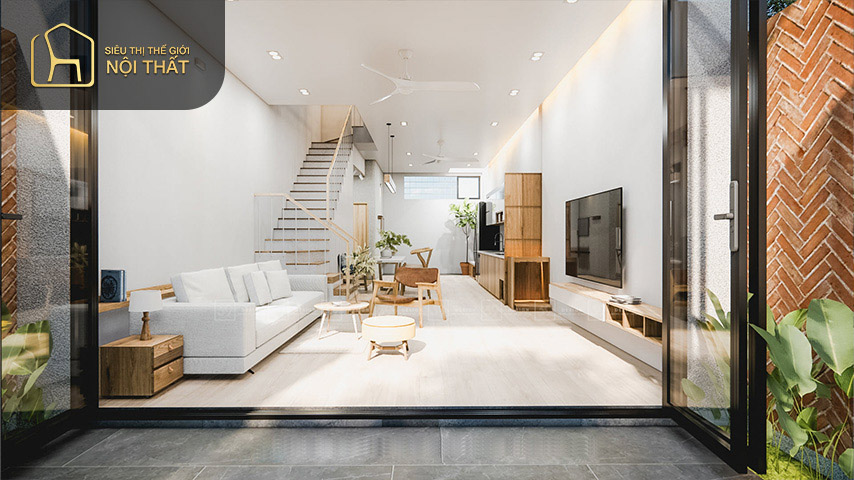 Với thiết kế phòng bếp thông phòng khách 110m2 có thể lựa chọn phong cách Cổ điển Hiện đại đem đến nét độc đáo riêng cho căn hộ