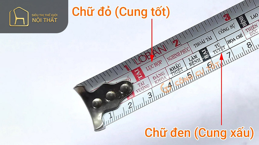 Khi đo bằng thước Lỗ Ban cần tuân thủ các nguyên tắc cơ bản