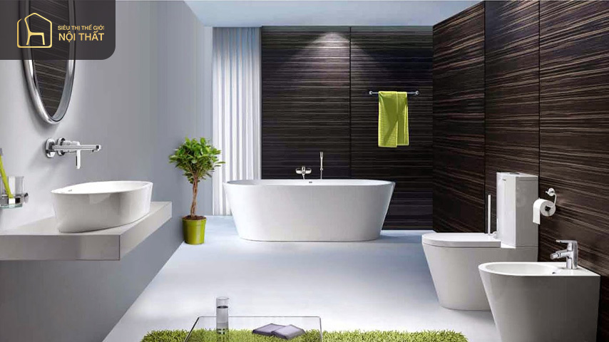 Khi chọn thiết bị vệ sinh phòng tắm cần chú ý đến diện tích để có cách sắp xếp và bố trí các thiết bị sao cho phù hợp