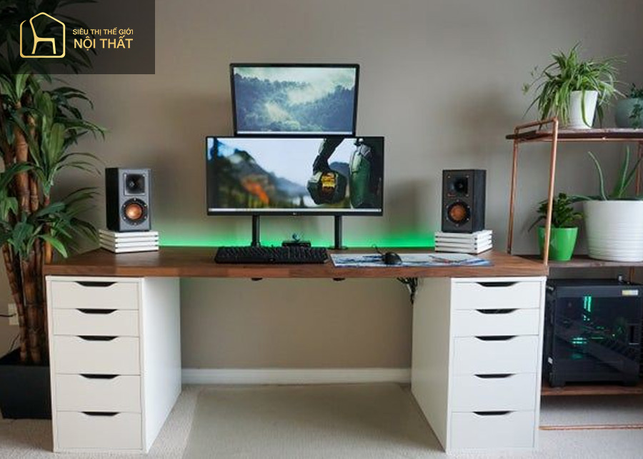 Background với món đồ trang trí bắt mắt