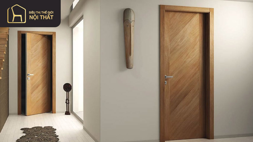 Với phòng ngủ nhỏ, việc tính toán kích thước cửa rất quan trọng, do không gian hạn chế nên bạn cần cân nhắc hướng mở cửa cho phù hợp