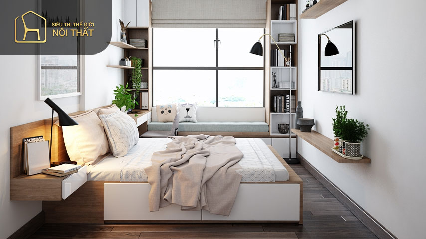 Màu sắc cũng chính là yếu tố ảnh hưởng lớn đến không gian phòng ngủ vợ chồng nên chọn những gam màu trầm ấm, nhẹ nhàng là hợp lý nhất