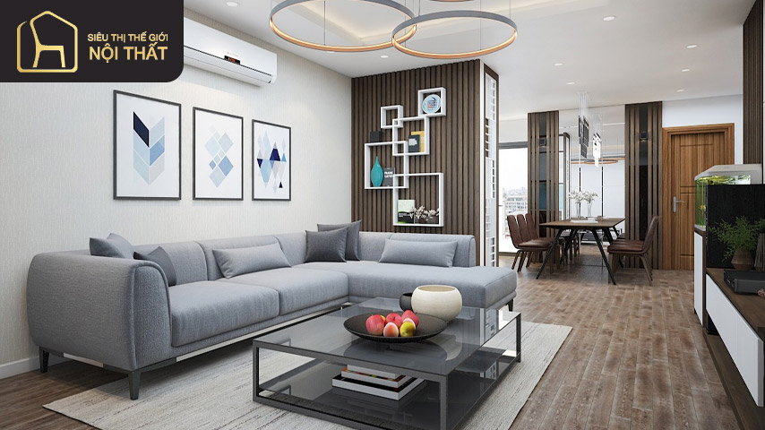 Phong cách hiện đại hiện nay rất được ưa chuộng trong thiết kế nội thất cho chung cư 70m2 bởi không gian mới lạ và tinh tế