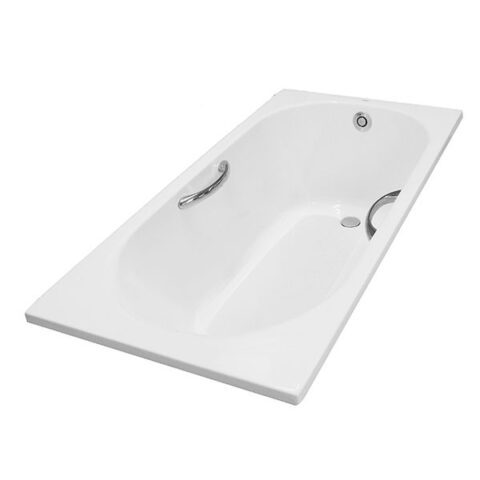 Bồn tắm nhựa có tay vịn, không yếm