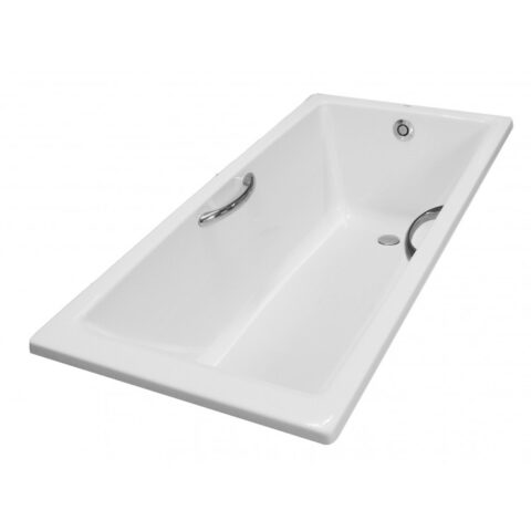 Bồn tắm nhựa có tay vịn, không yếm