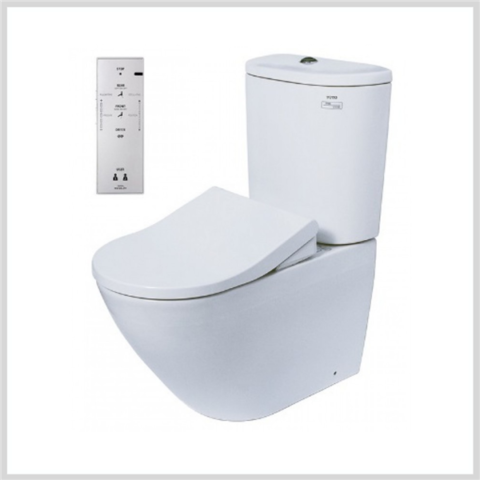 Bàn cầu hai khối, kèm nắp rửa điện tử WASHLET dòng S7