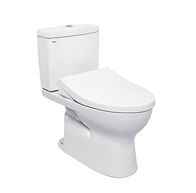 Bàn cầu hai khối, nắp đóng êm kèm vòi rửa nước lạnh TCW1211A