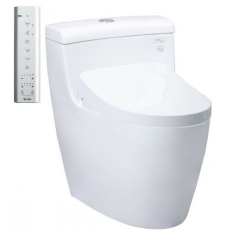 Bàn cầu một khối, kèm nắp rửa điện tử WASHLET dòng S7 - TCF4911EZ (220V)