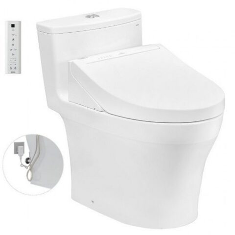 Bàn cầu một khối kèm nắp rửa điện tử WASHLET dòng C5