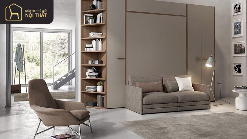 Đồ nội thất đa chức năng là một trong những cách trang trí chung cư nhỏ nổi bật