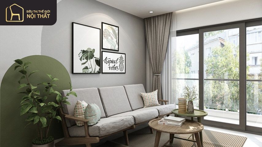 Tranh treo tường trang trí căn hộ chung cư giúp tăng tính thẩm mỹ