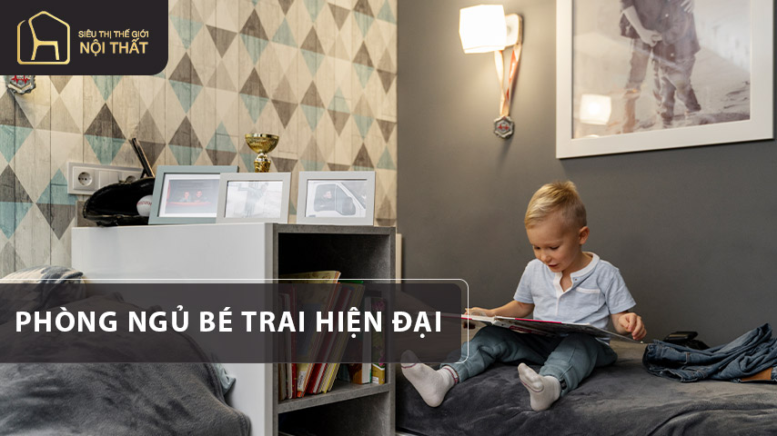 Những mẫu thiết kế phòng ngủ bé trai hiện đại 2023