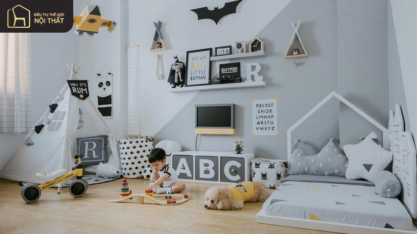 Ý tưởng thiết kế phòng chơi cho bé siêu đơn giản