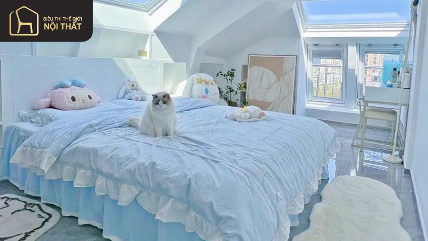 Những mẫu thiết kế phòng ngủ đẹp cho nữ màu trắng phù hợp xu hướng hiện nay