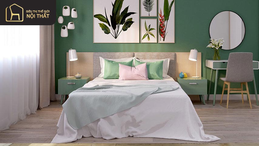 Top mẫu phòng ngủ cho bé gái màu xanh siêu cuốn hút