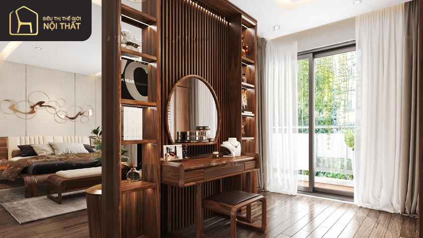 Mẫu vách ngăn phòng ngủ sang trọng 2023