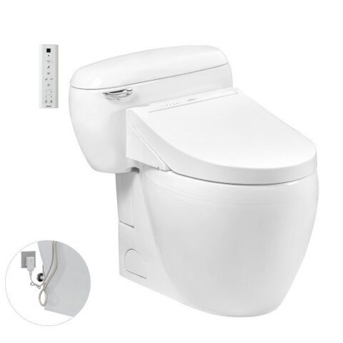 Bàn cầu một khối, kèm nắp rửa điện tử WASHLET dòng C5
