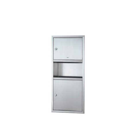 Tủ âm tường đựng giấy và thùng rác kết hợp