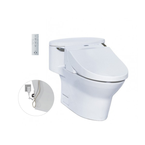 Bàn cầu một khối, kèm nắp rửa điện tử WASHLET dòng C5