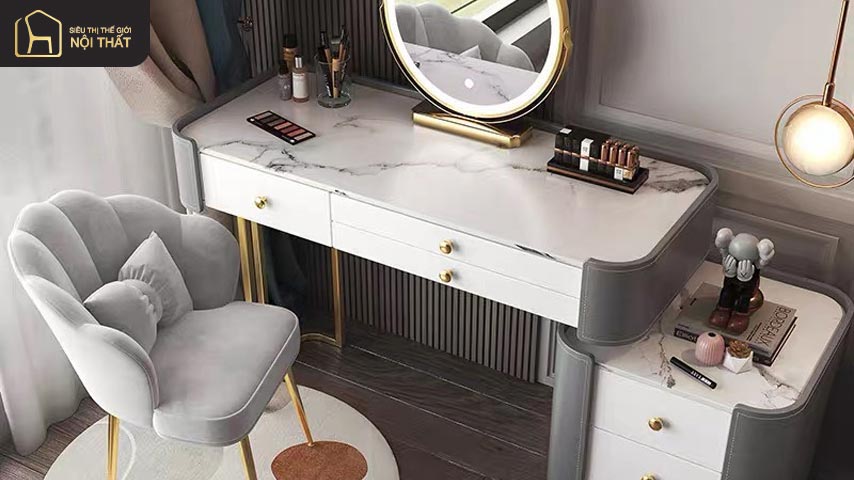 bàn trang điểm kế hợp bàn làm việc