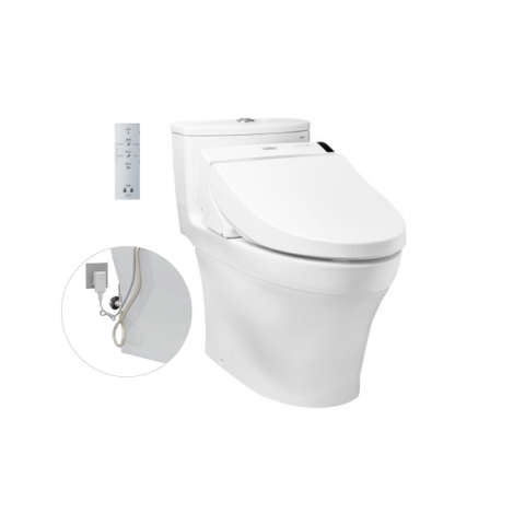 Bàn cầu một khối, kèm nắp rửa điện tử WASHLET dòng C5
