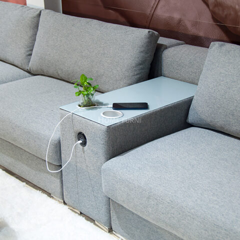 Sofa băng 3 CASA ROVERE_Vải/Nỉ (Không gồm Đôn)
