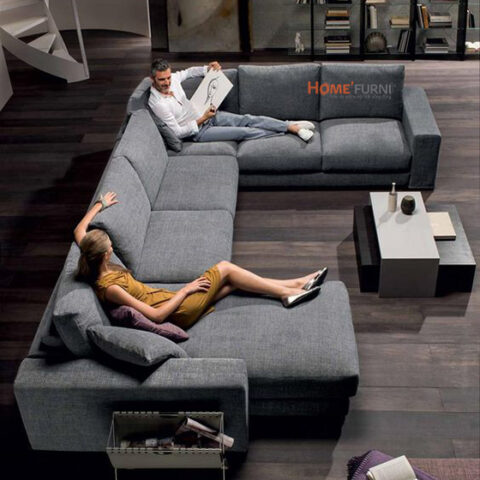 Sofa băng 3 CASA ROVERE_Vải/Nỉ (Không gồm Đôn)