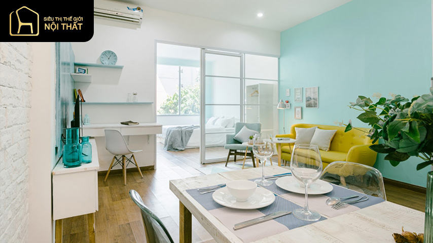 thiết kế nội thất chung cư 45m2