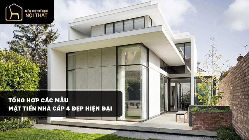 Tổng hợp các mẫu mặt tiền nhà cấp 4 đẹp hiện đại