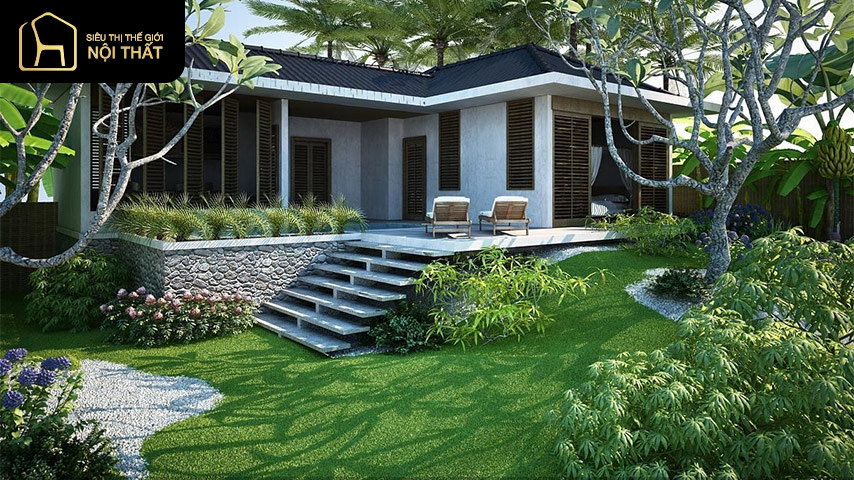 nhà vườn đẹp ở nông thôn