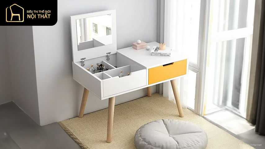 Tham khảo mẫu bàn trang điểm thông minh thiết kế hiện đại, độc đáo