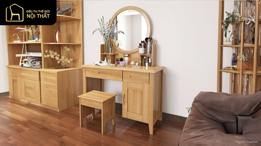 Tham khảo mẫu bàn trang điểm thông minh thiết kế hiện đại, độc đáo